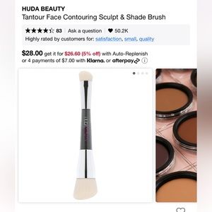 HUDA BEAUTY
Tantour Face Contouring Sculpt & Shade Brush
